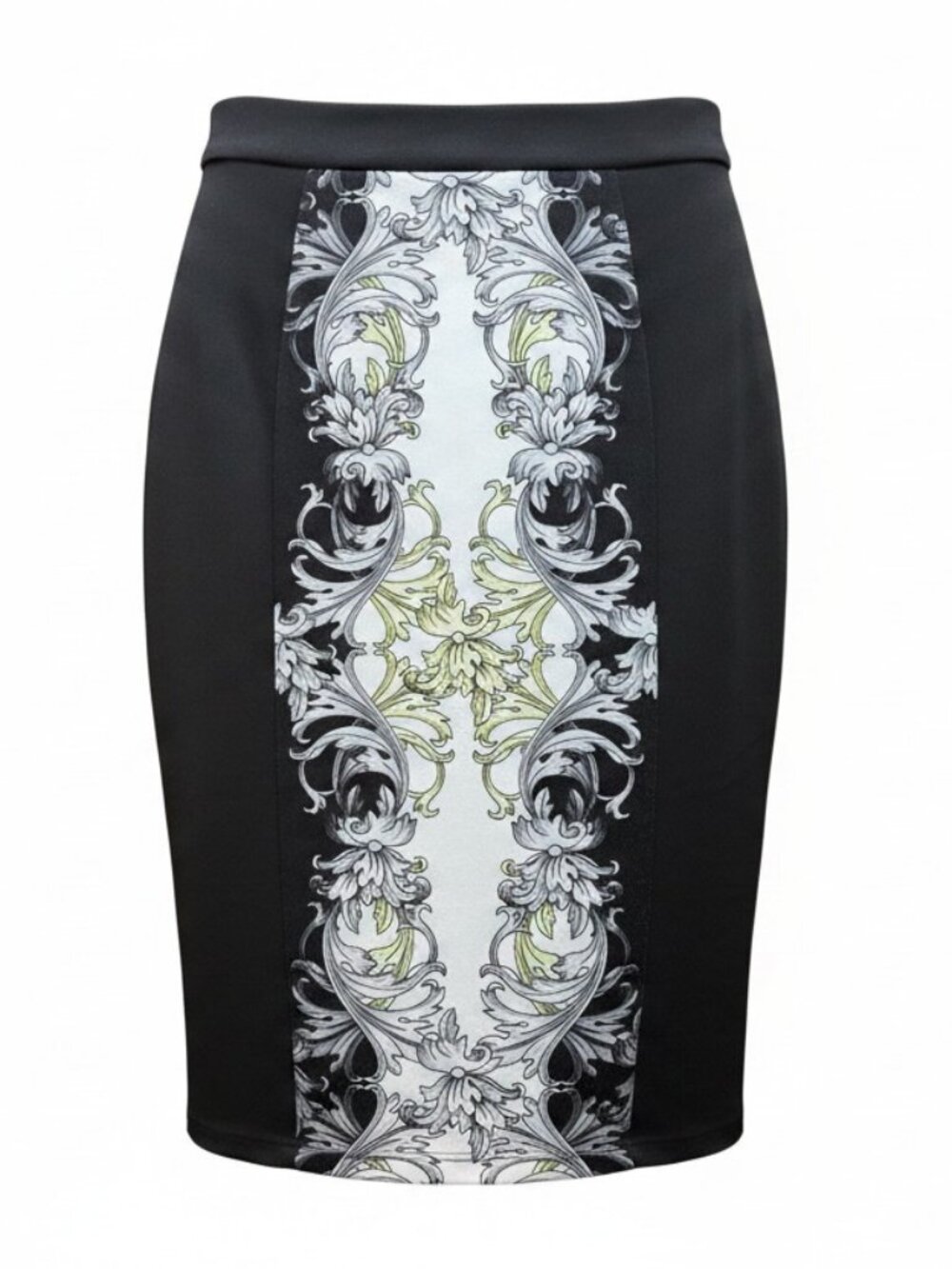 Elegant Baroque Pencil Skirt